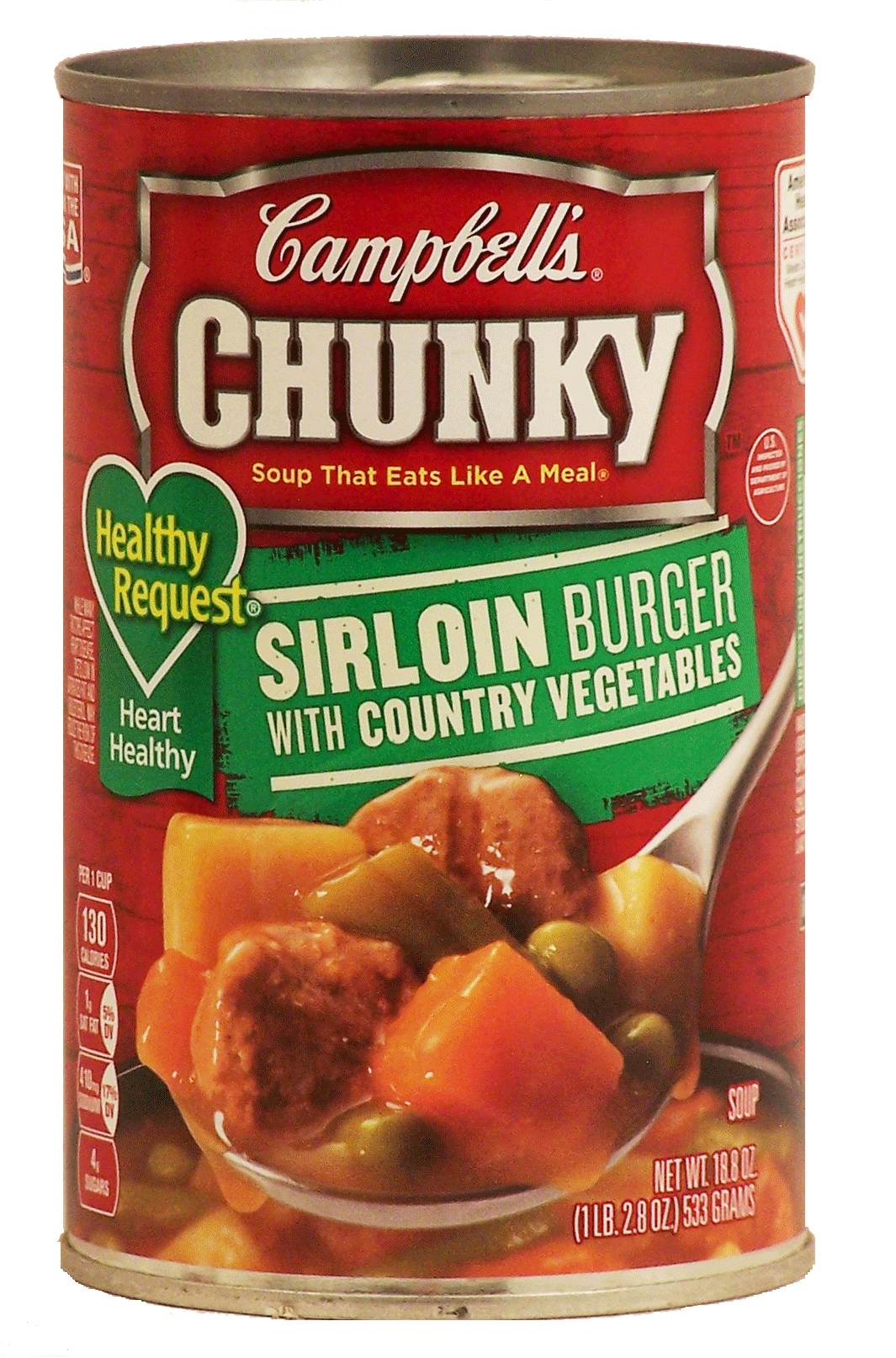 Campbell's Chunky sirloin burger with country vegetables, healthy request Full-Size Picture